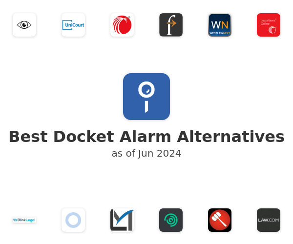 Best Docket Alarm Alternatives