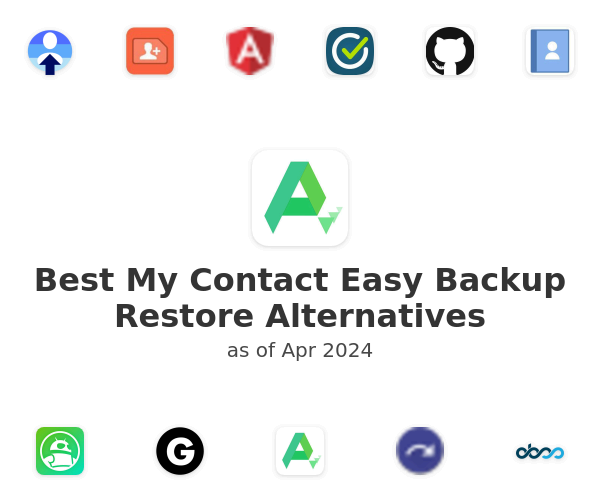 Best My Contact Easy Backup Restore Alternatives