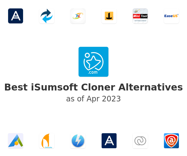 Best iSumsoft Cloner Alternatives