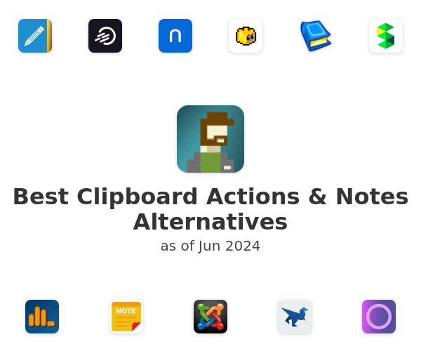 Best Clipboard Actions & Notes Alternatives