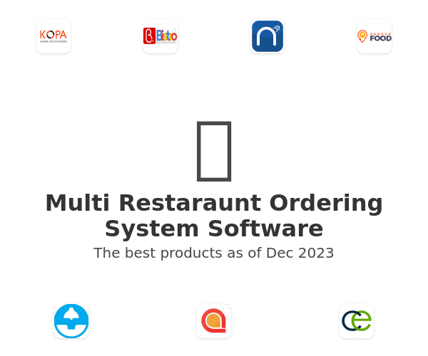 The best Multi Restaraunt Ordering System products