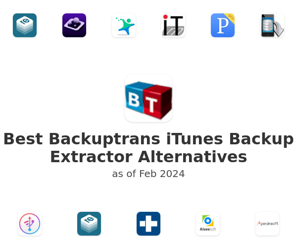 Best Backuptrans iTunes Backup Extractor Alternatives