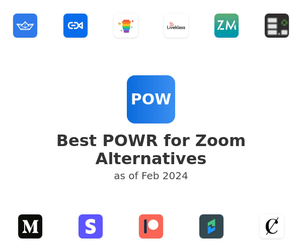 Best POWR for Zoom Alternatives