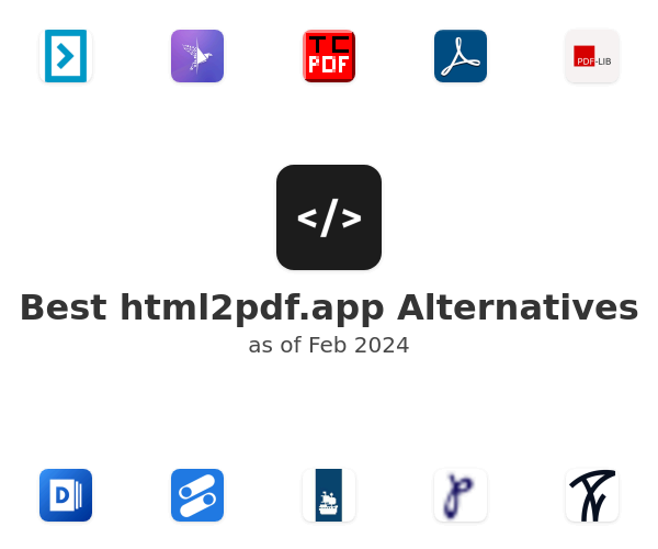 Best html2pdf.app Alternatives