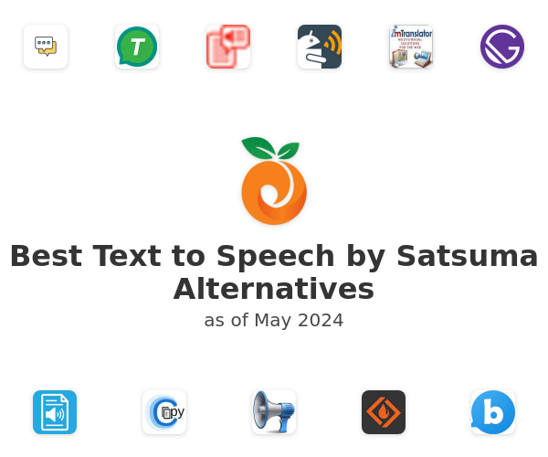Best Text to Speech by Satsuma Alternatives