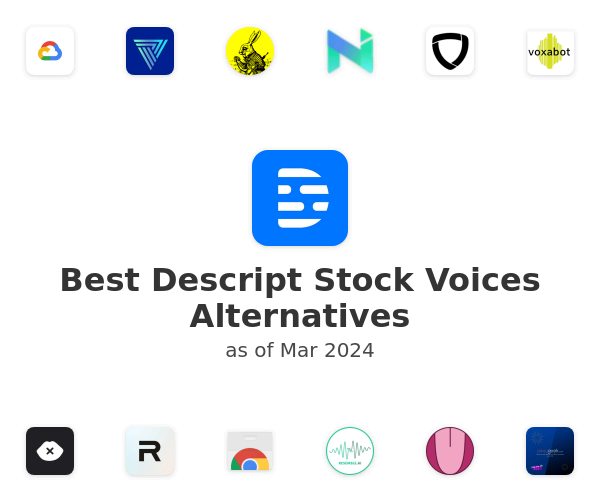 Best Descript Stock Voices Alternatives
