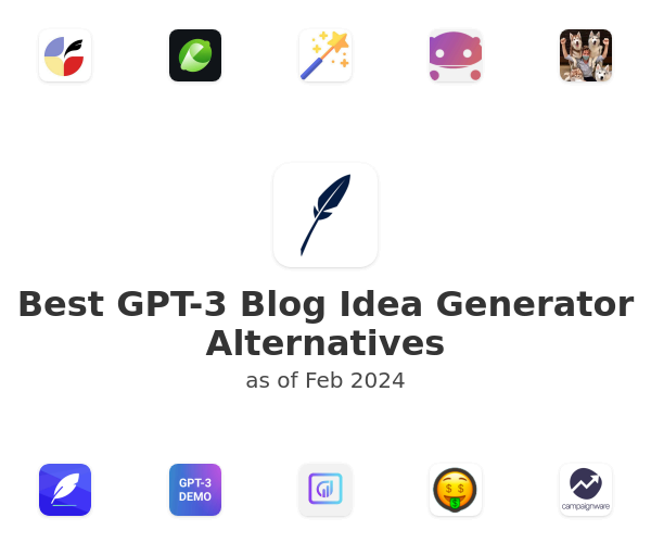 Best GPT-3 Blog Idea Generator Alternatives