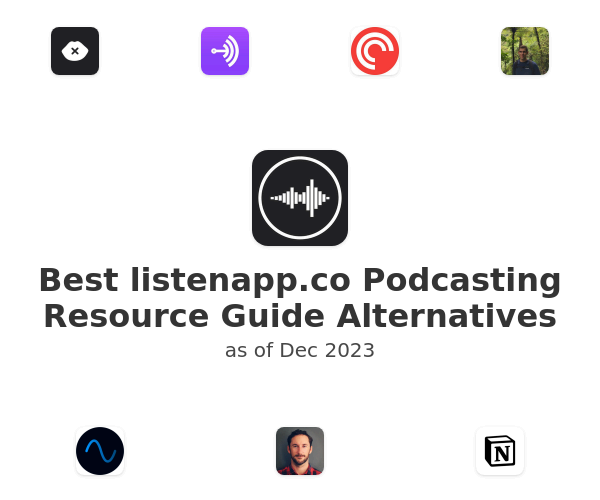 Best listenapp.co Podcasting Resource Guide Alternatives
