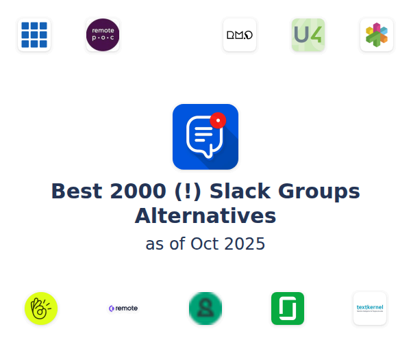 Best 2000 (!) Slack Groups Alternatives