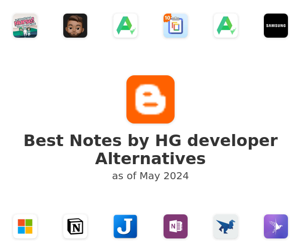 Best Notes by HG developer Alternatives