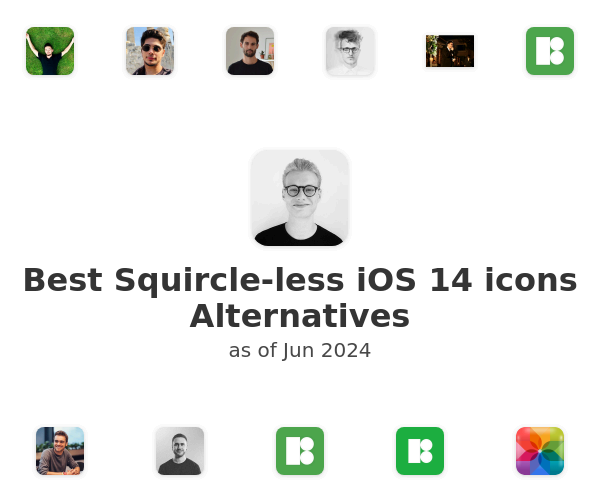 Best Squircle-less iOS 14 icons Alternatives