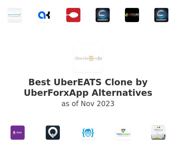 Best UberEATS Clone by UberForxApp Alternatives