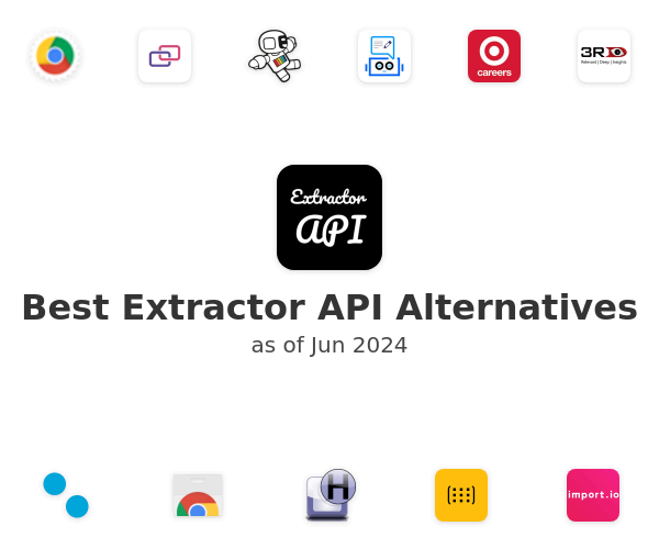 Best Extractor API Alternatives