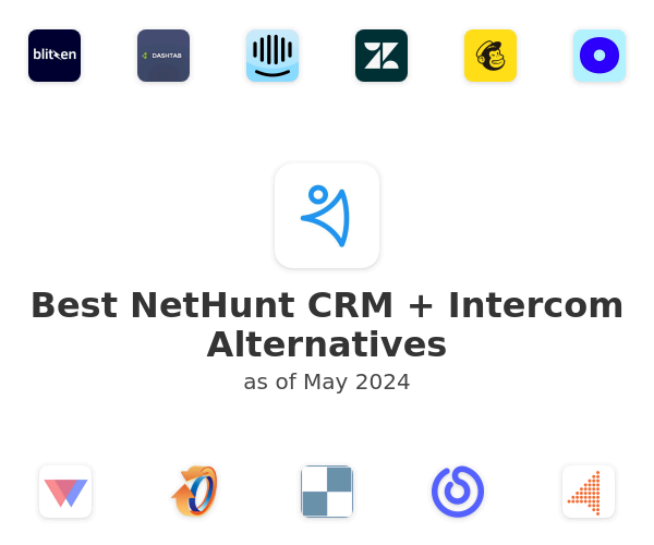 Best NetHunt CRM + Intercom Alternatives