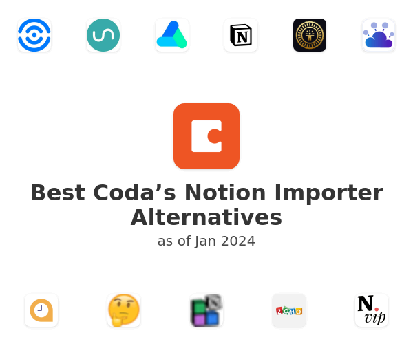 Best Coda’s Notion Importer Alternatives