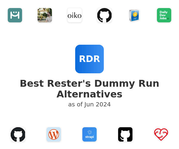 Best Rester's Dummy Run Alternatives