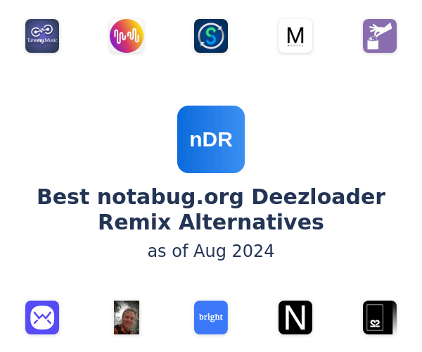 Best notabug.org Deezloader Remix Alternatives