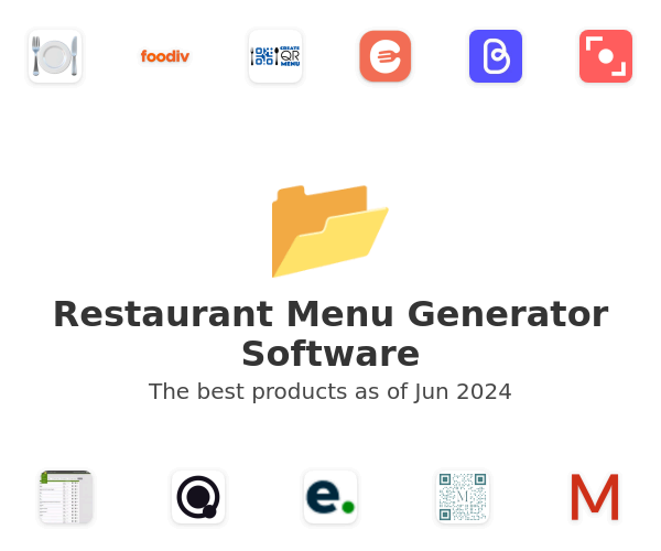 The best Restaurant Menu Generator products