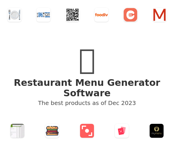 The best Restaurant Menu Generator products
