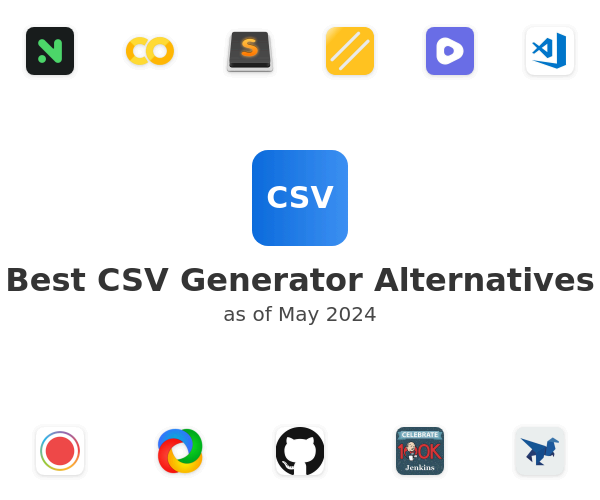 Best CSV Generator Alternatives