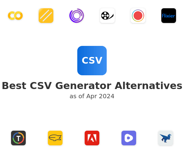 Best CSV Generator Alternatives