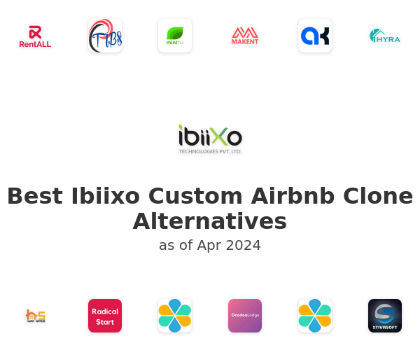 Best Ibiixo Custom Airbnb Clone Alternatives
