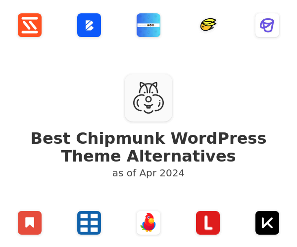 Best Chipmunk WordPress Theme Alternatives