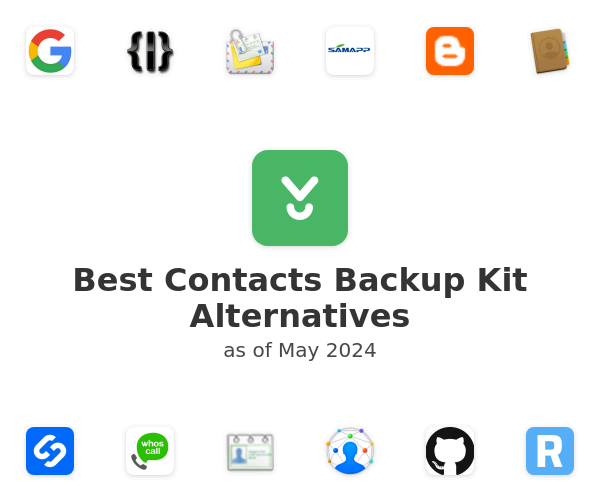 Best Contacts Backup Kit Alternatives