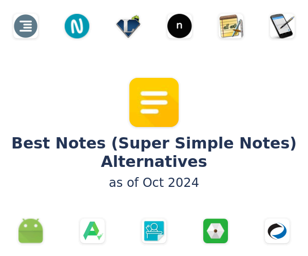 Best Notes (Super Simple Notes) Alternatives