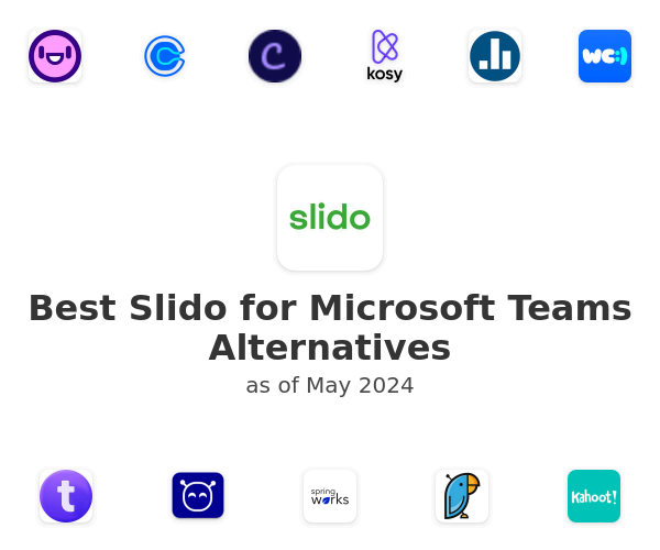 Best Slido for Microsoft Teams Alternatives