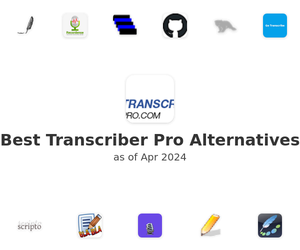 Best Transcriber Pro Alternatives