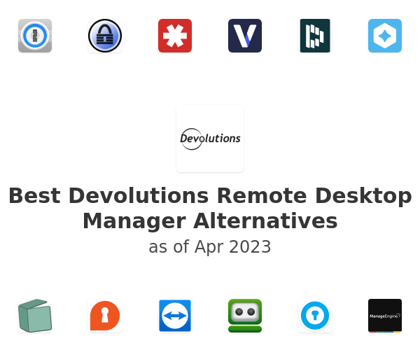 Best Devolutions Remote Desktop Manager Alternatives