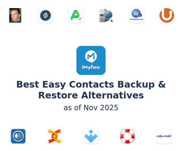 Best Easy Contacts Backup & Restore Alternatives
