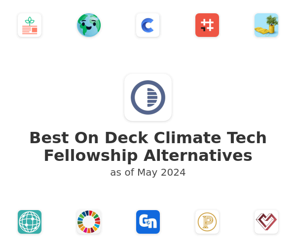 Best On Deck Climate Tech Fellowship Alternatives
