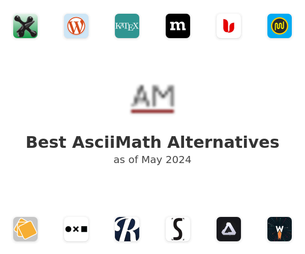 Best AsciiMath Alternatives