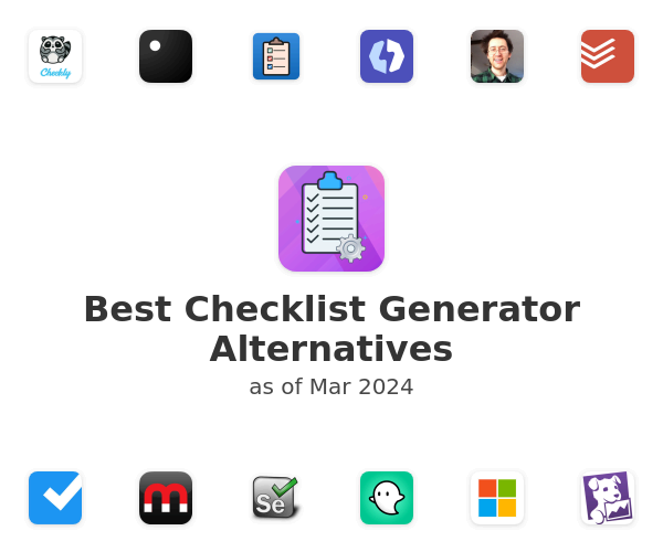 Best Checklist Generator Alternatives