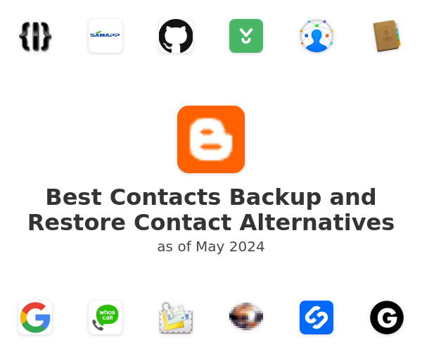 Best Contacts Backup and Restore Contact Alternatives