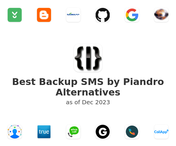 Best Backup SMS by Piandro Alternatives