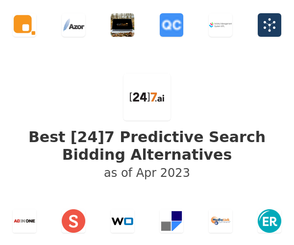 Best [24]7 Predictive Search Bidding Alternatives