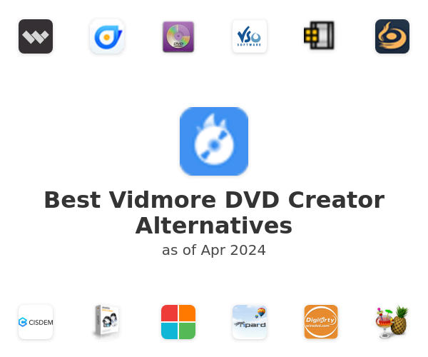 Best Vidmore DVD Creator Alternatives