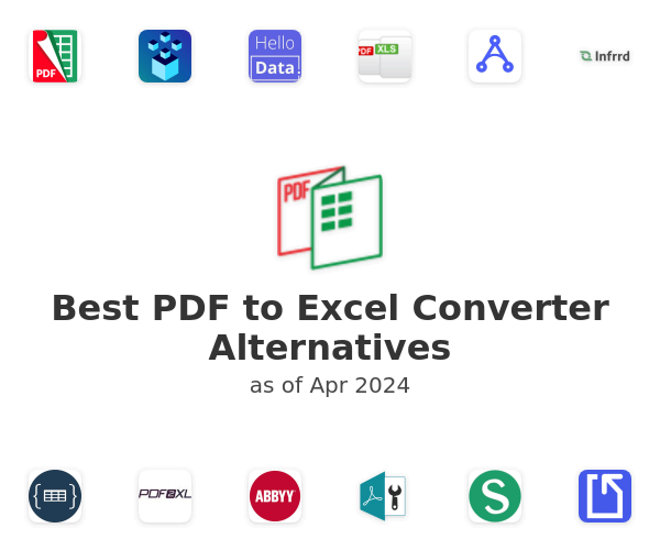 Best PDF to Excel Converter Alternatives