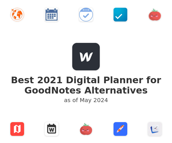 Best 2021 Digital Planner for GoodNotes Alternatives