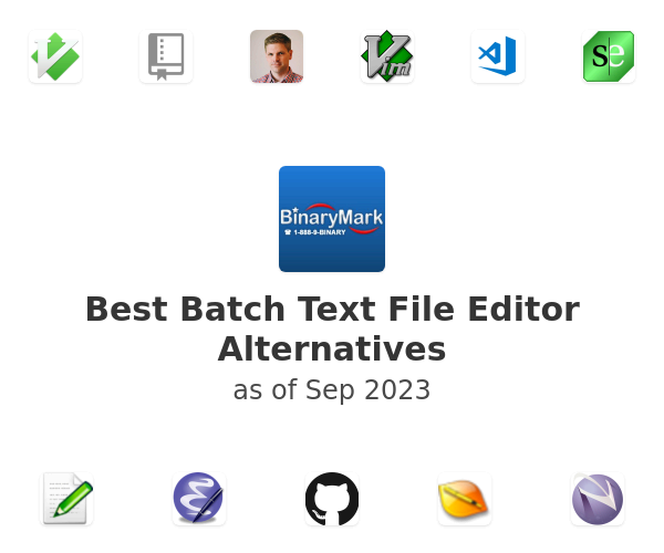 Best Batch Text File Editor Alternatives