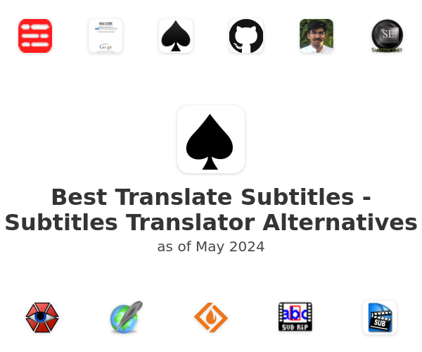 Best Translate Subtitles - Subtitles Translator Alternatives