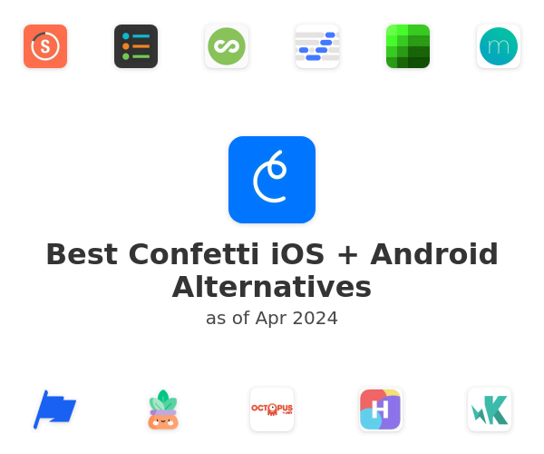 Best Confetti iOS + Android Alternatives