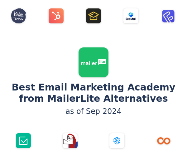 Best Email Marketing Academy from MailerLite Alternatives