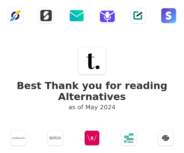 Best Thank you for reading Alternatives