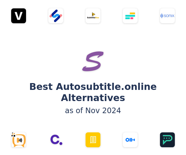 Best Autosubtitle.online Alternatives