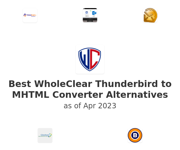 Best WholeClear Thunderbird to MHTML Converter Alternatives