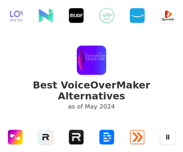 Best VoiceOverMaker Alternatives